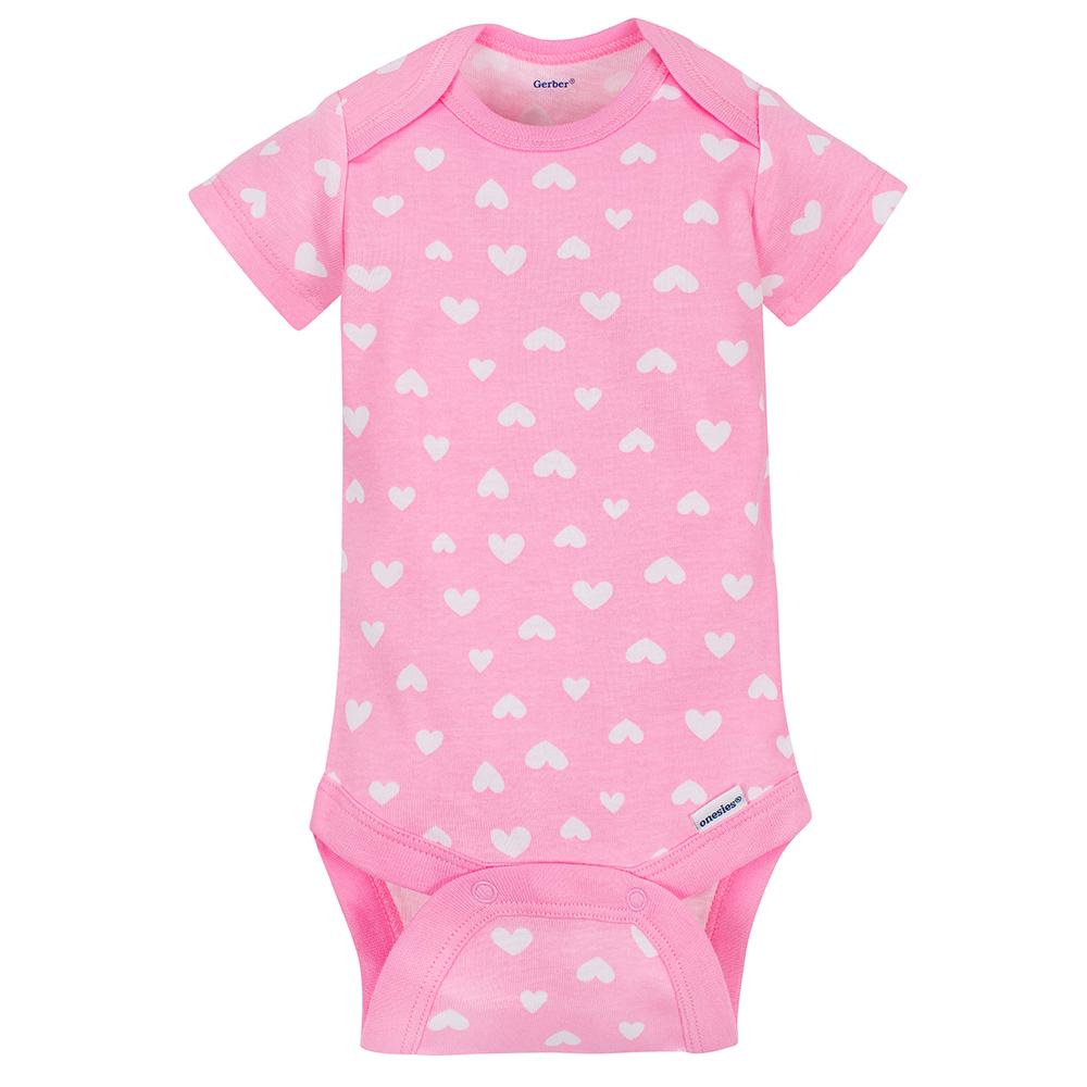 5-pack Girls Fox Short Sleeve Onesies Bodysuits, additional view 4
