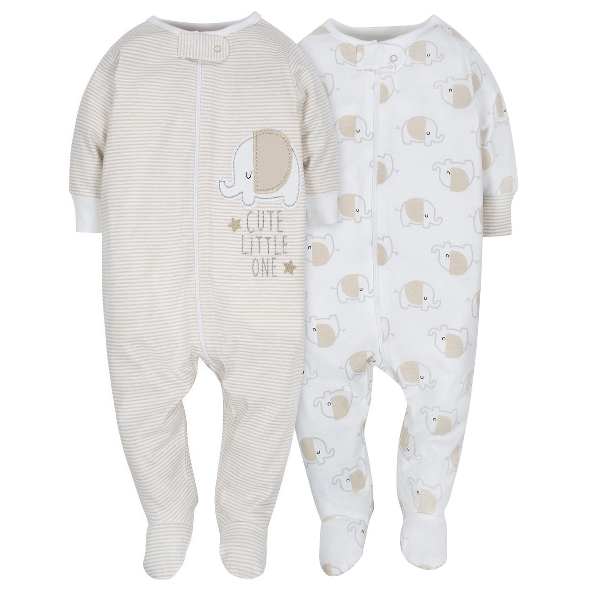 2-Pack Neutral Elephant Sleep N' Play
