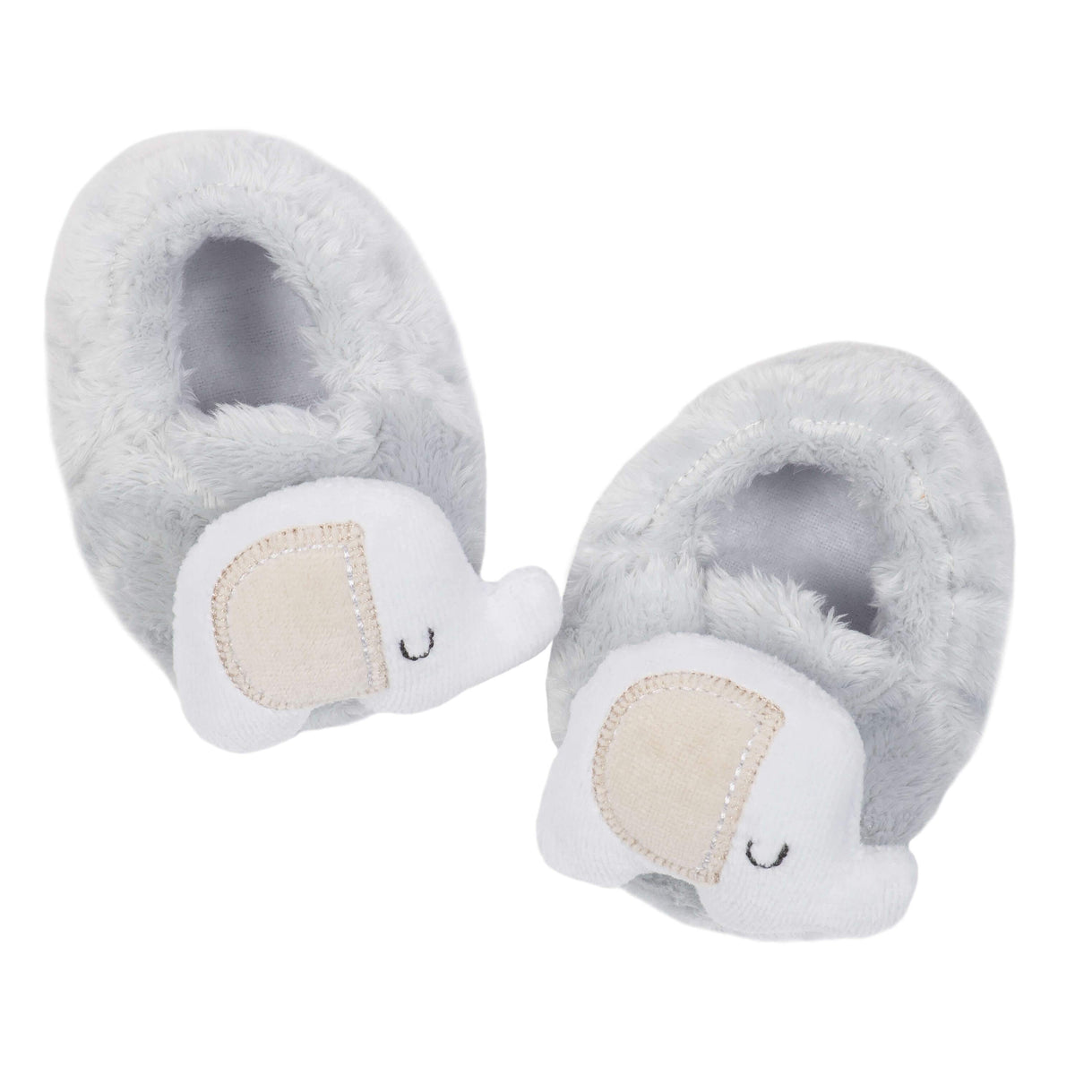 1-Pack Neutral Elephant Velboa Booties