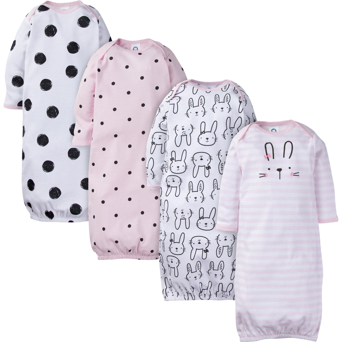 4-Pack Girls Bunny Gowns