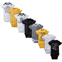 8-Pack Boys Short-Sleeve Stars Onesies® Bodysuits