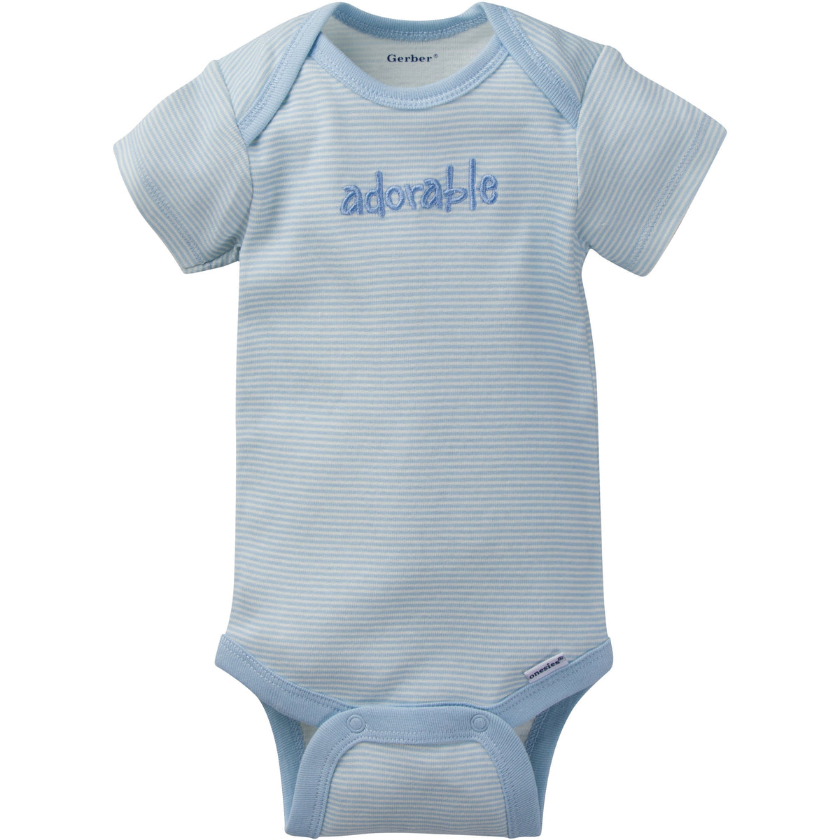 5-Pack Boys Bear Organic Short-Sleeve Onesies Bodysuits, additional view 1
