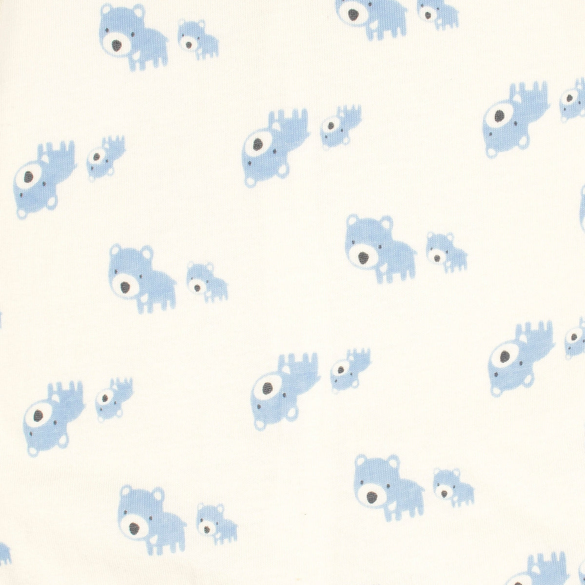 3-Pack Baby Boys Bear Organic Sleep N' Plays, close-up detail 2