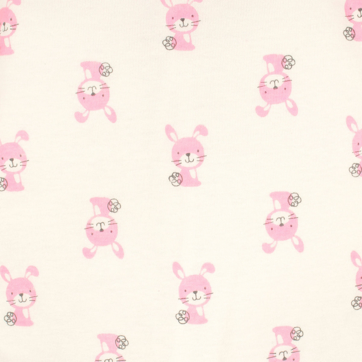 3-Pack Baby Girls Bunny Star Organic Sleep N' Plays, close-up detail 3