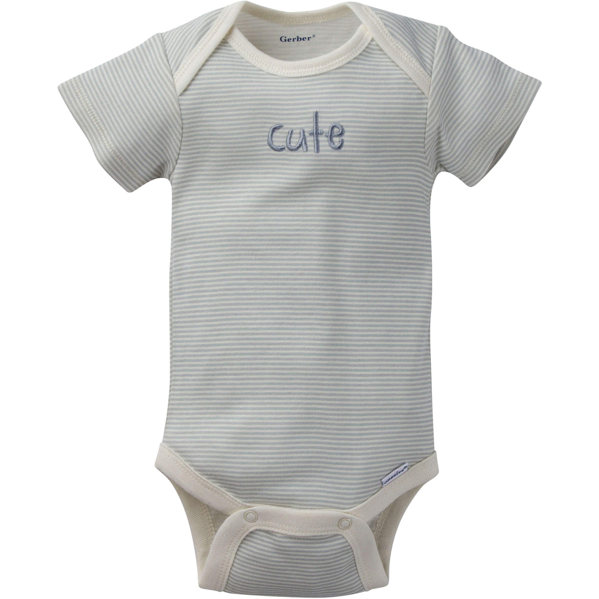 5-Pack Neutral Sheep Organic Short-Sleeve Onesies Bodysuits, additional view 2