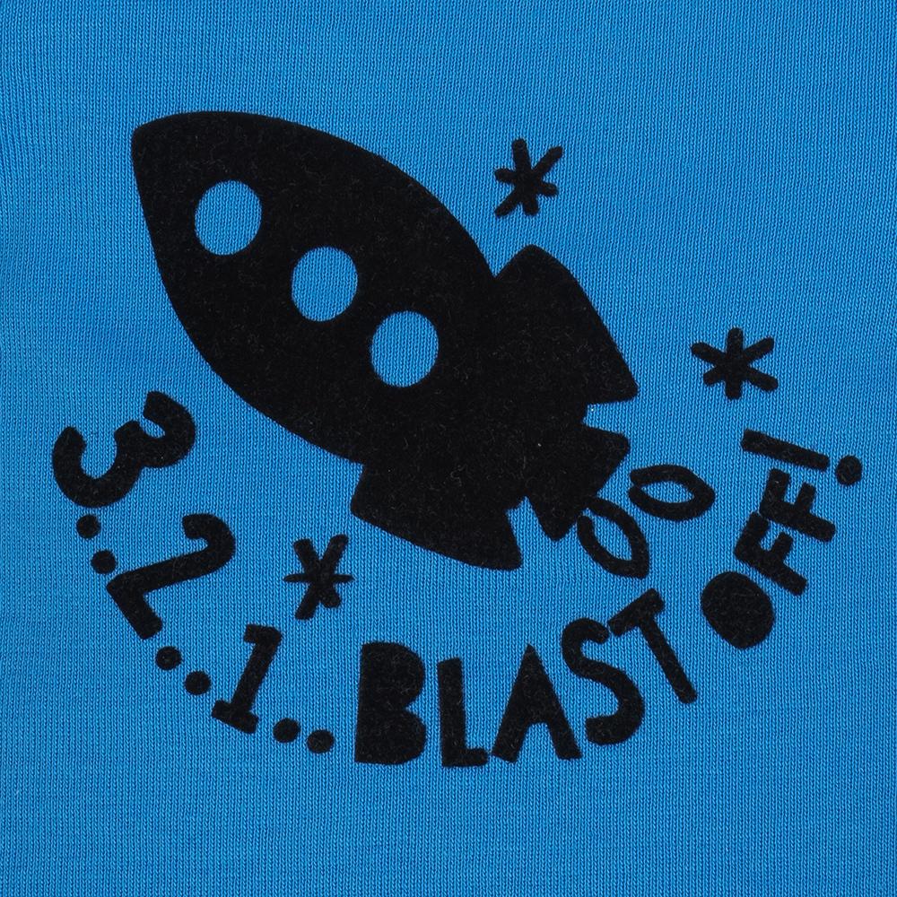 4-Piece Baby Boys Rocket Ship Onesies Bodysuit, Shirt, Pants & Short Set, additional view 1