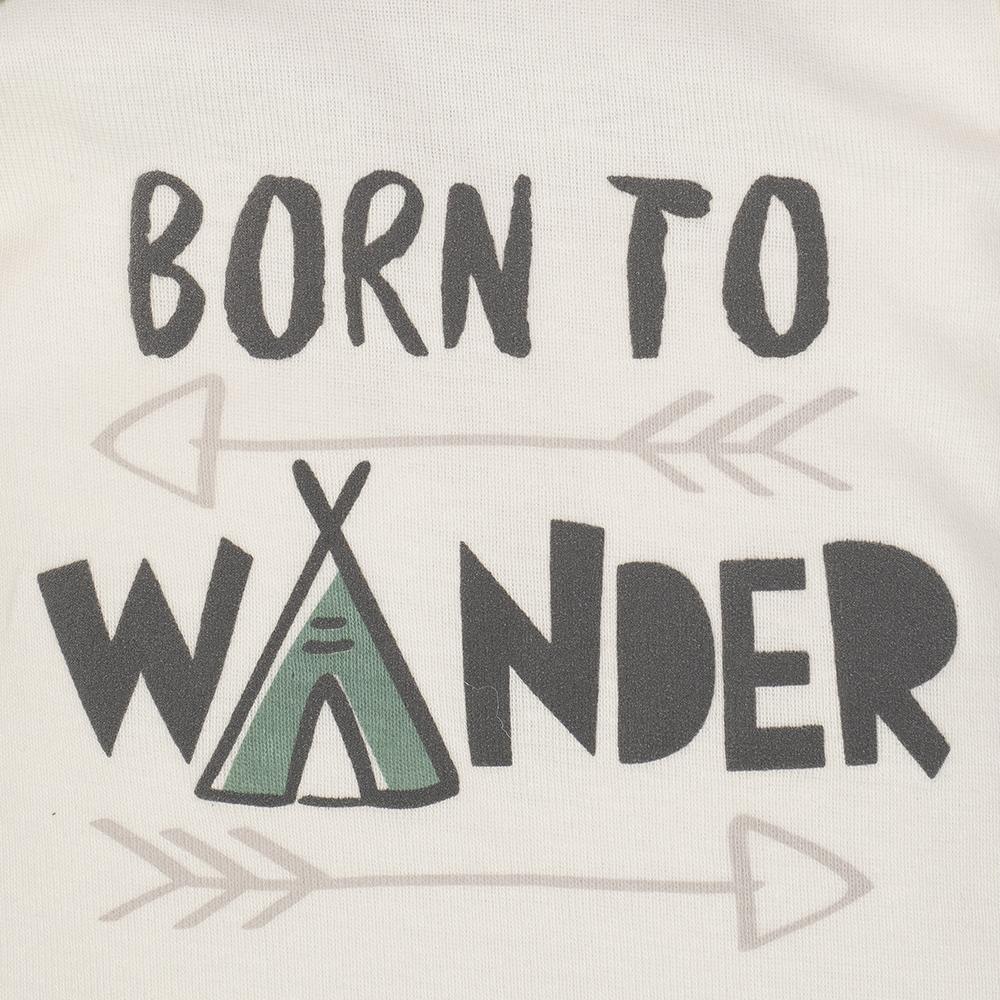 4-Piece Baby Boys Born to Wonder Onesies Bodysuit, Shirt, Pants and Short Set, additional view 1