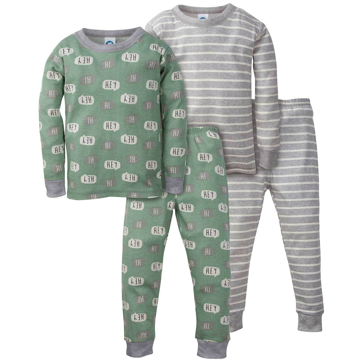 4-Piece Boys Organic Pajama Set