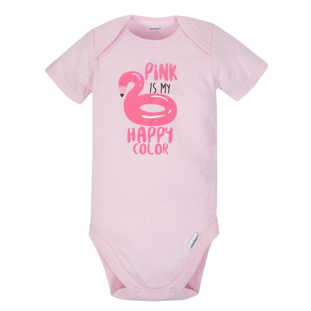 3-Piece Baby Girls Flamingo Bodysuit & Pants Set, additional view 1
