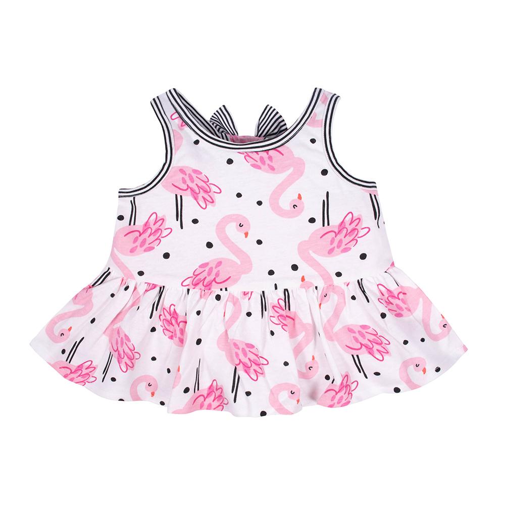 2-Piece Infant and Toddler Girls Flamingo Tunic & Legging Set, additional view 1