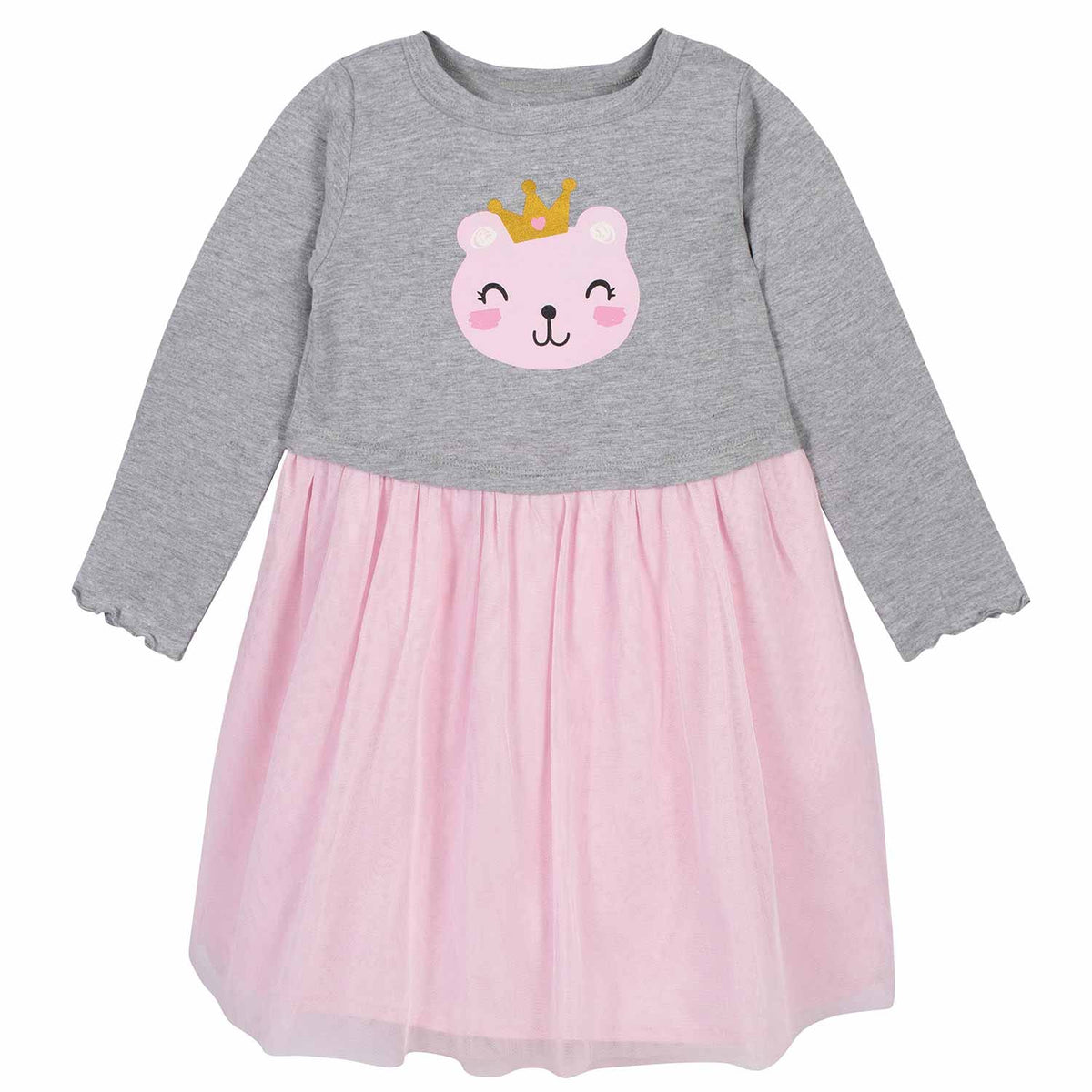 Toddler Girls Princess Bear Tulle Dress