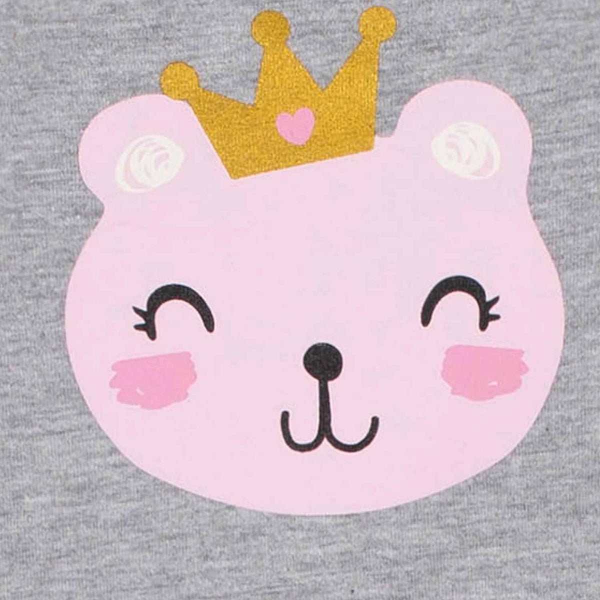 Toddler Girls Princess Bear Tulle Dress, additional view 1