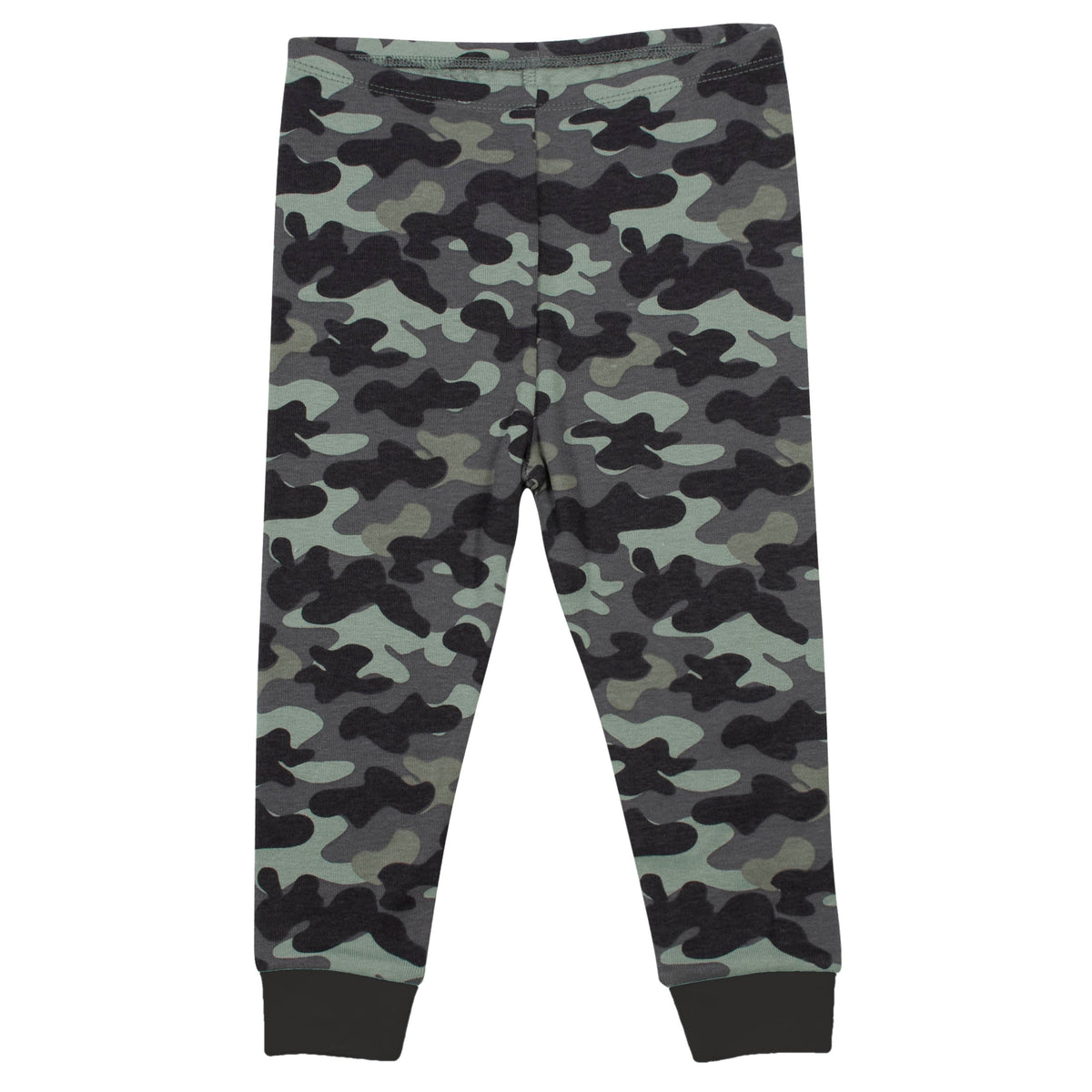4-Piece Organic Toddler Boys Dino and Camo Pajamas, additional view 4
