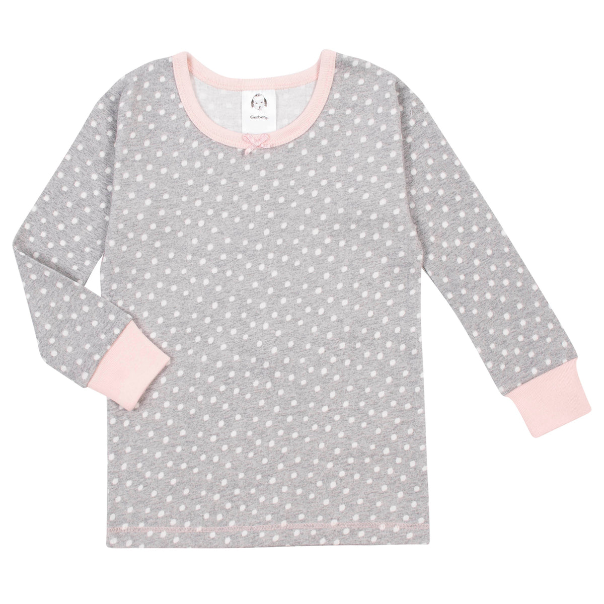 4-Piece Organic Toddler Girls Sheep Snug Fit Pajamas, additional view 3