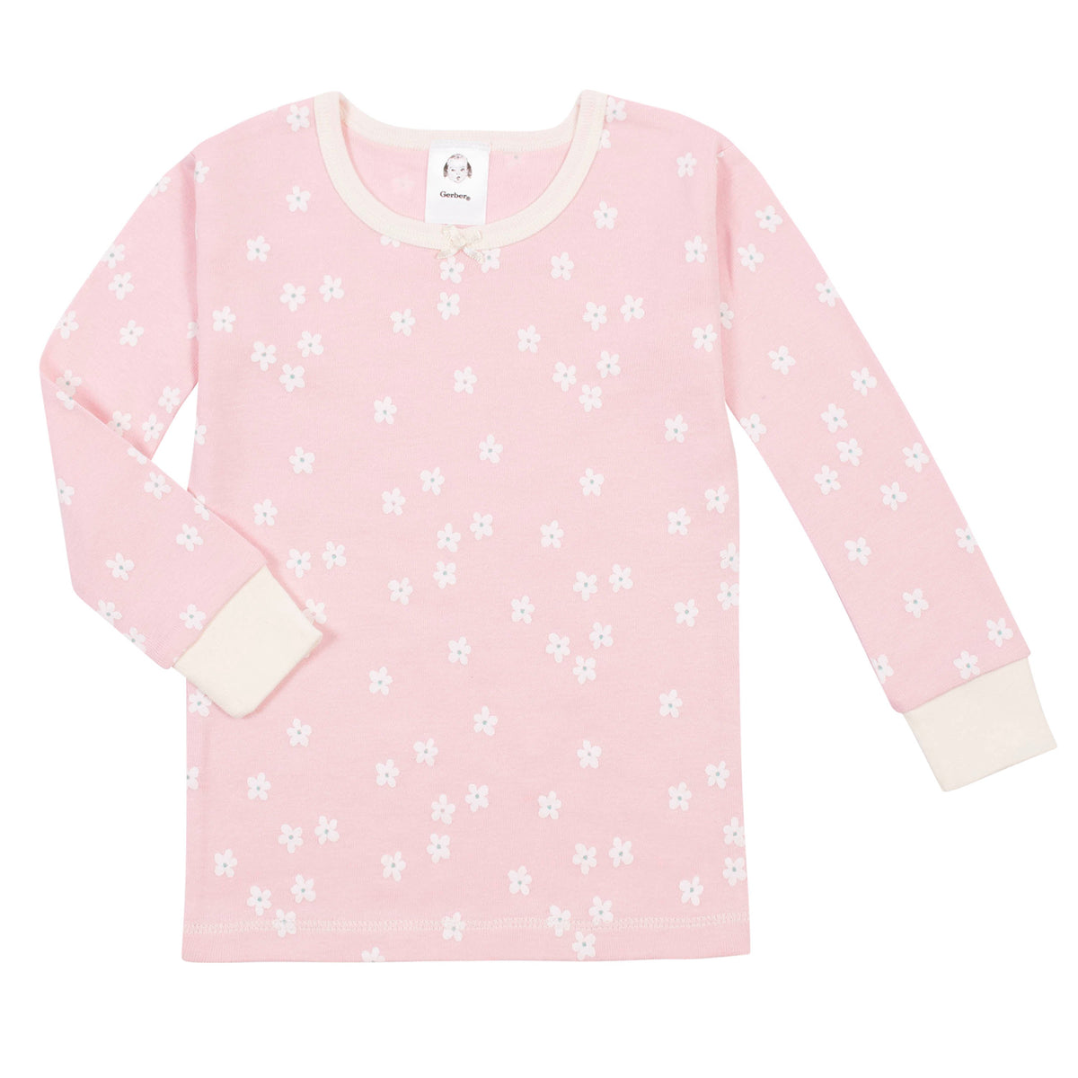 4-Piece Organic Girls Snug Fit Bunny Pajamas, additional view 3