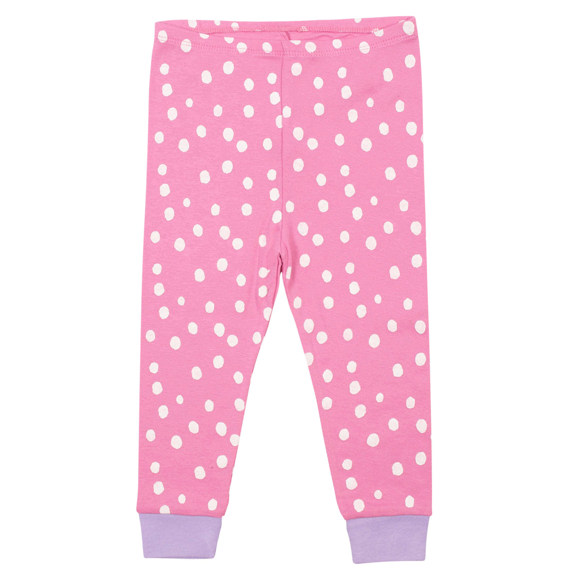 4-Piece Organic Toddler Girls Reindeer Snug Fit Pajamas, additional view 4