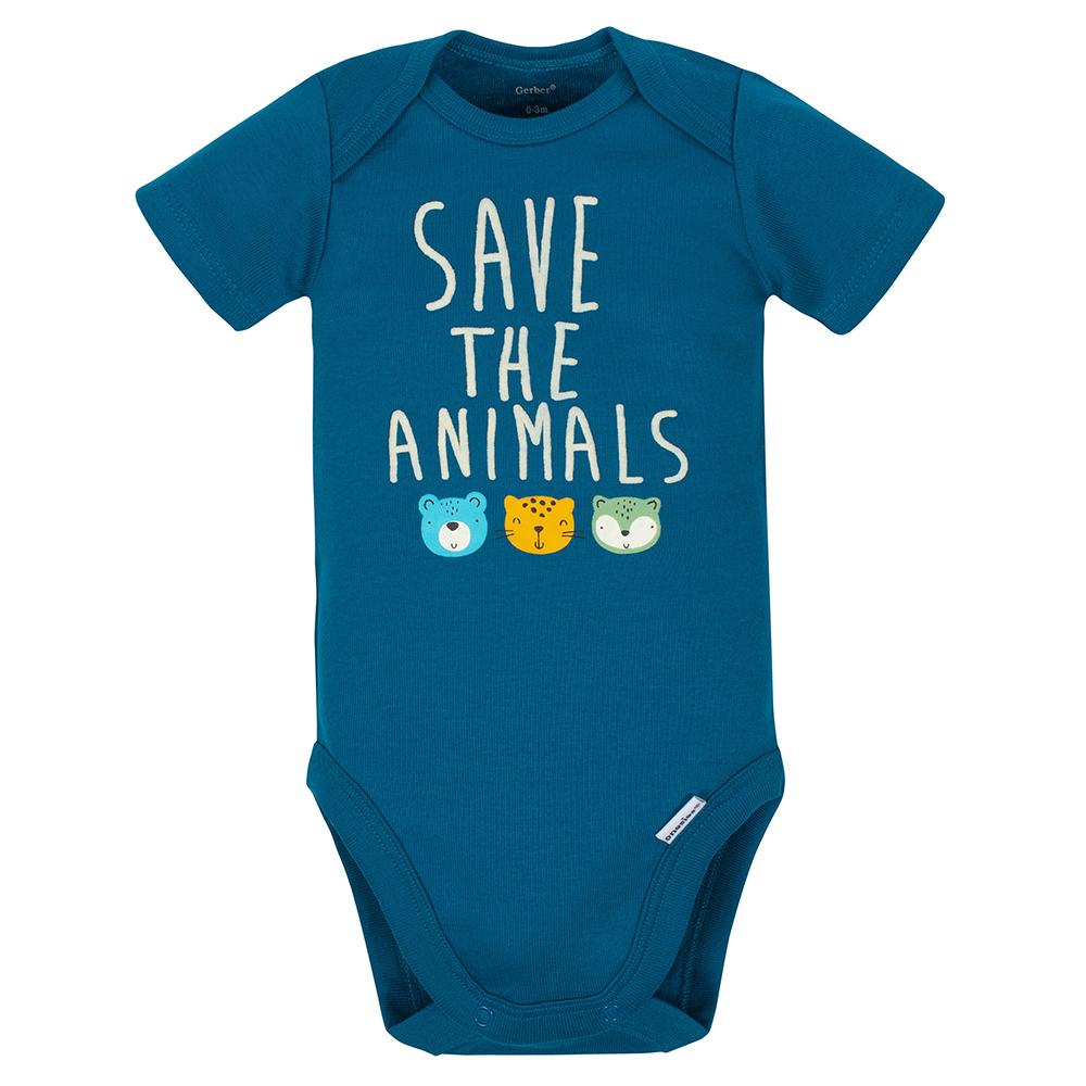 3-Piece Baby Boys Save the Animals Bodysuits & Pant Set, additional view 1