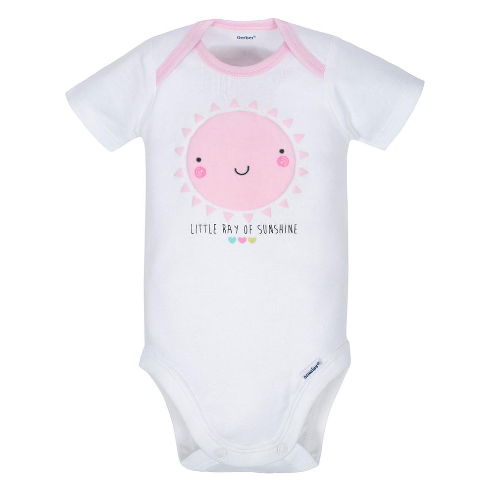 3-Piece Baby Girls Sunshine Bodysuits & Pant Set, additional view 2