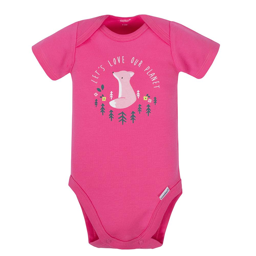 3-Piece Baby Girls Happy Earth Bodysuits & Pant Set, additional view 1