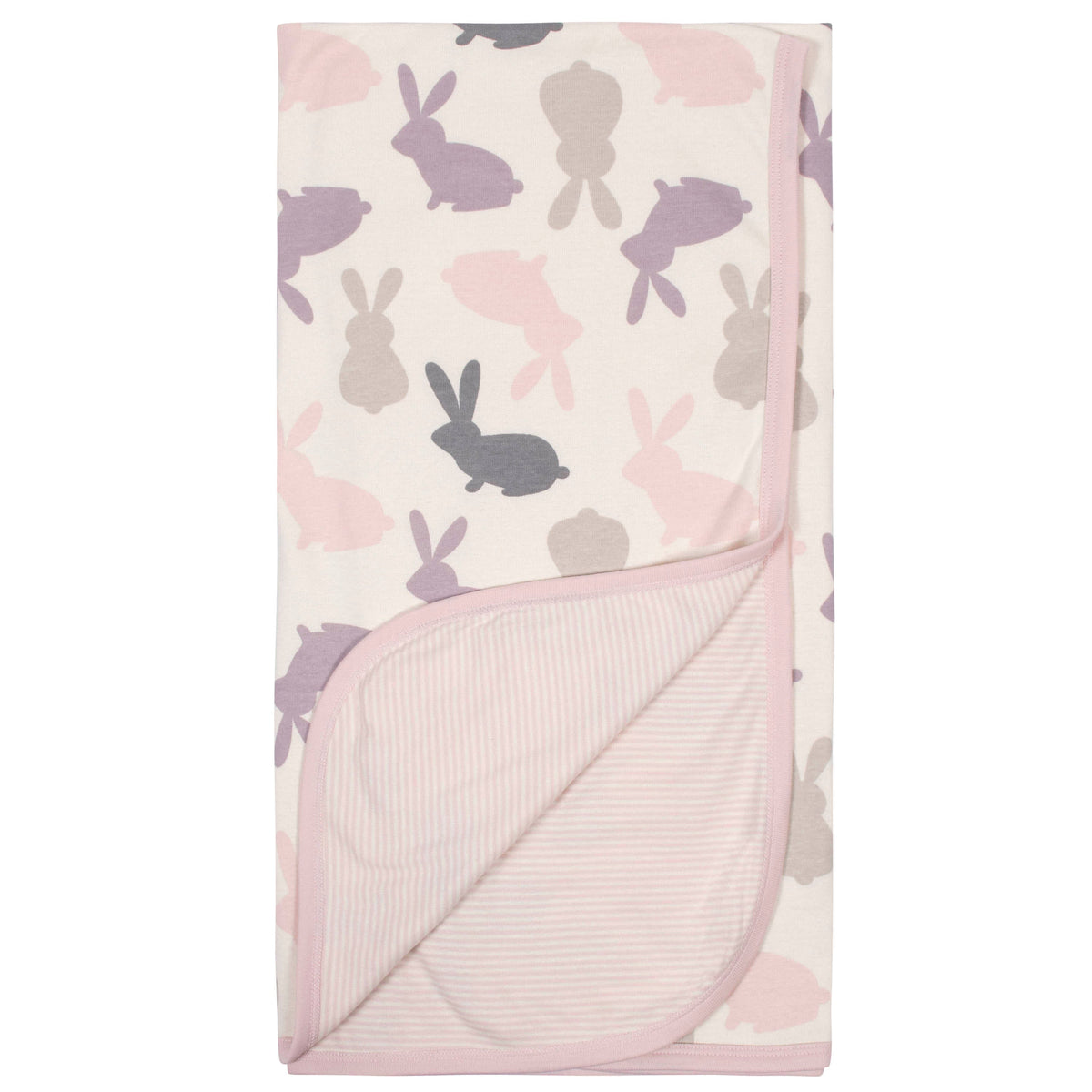 3-Piece Baby Girls Bunny Gown, Cap and Blanket Gift Set, view 4