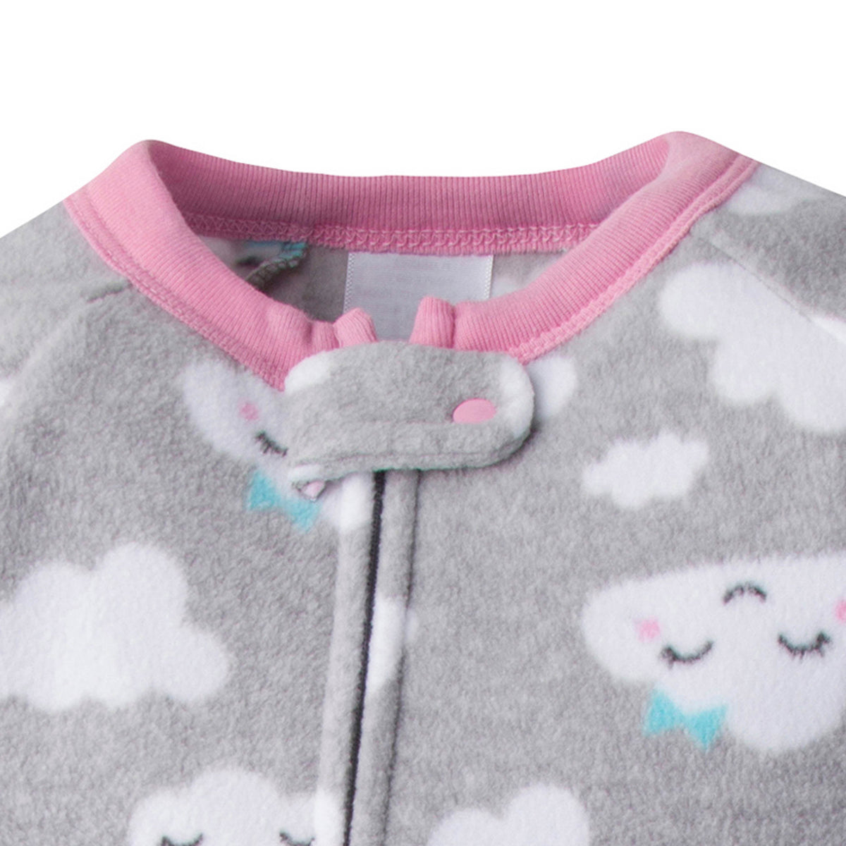 2-Pack Baby Girls Clouds Blanket Sleepers, additional view 2