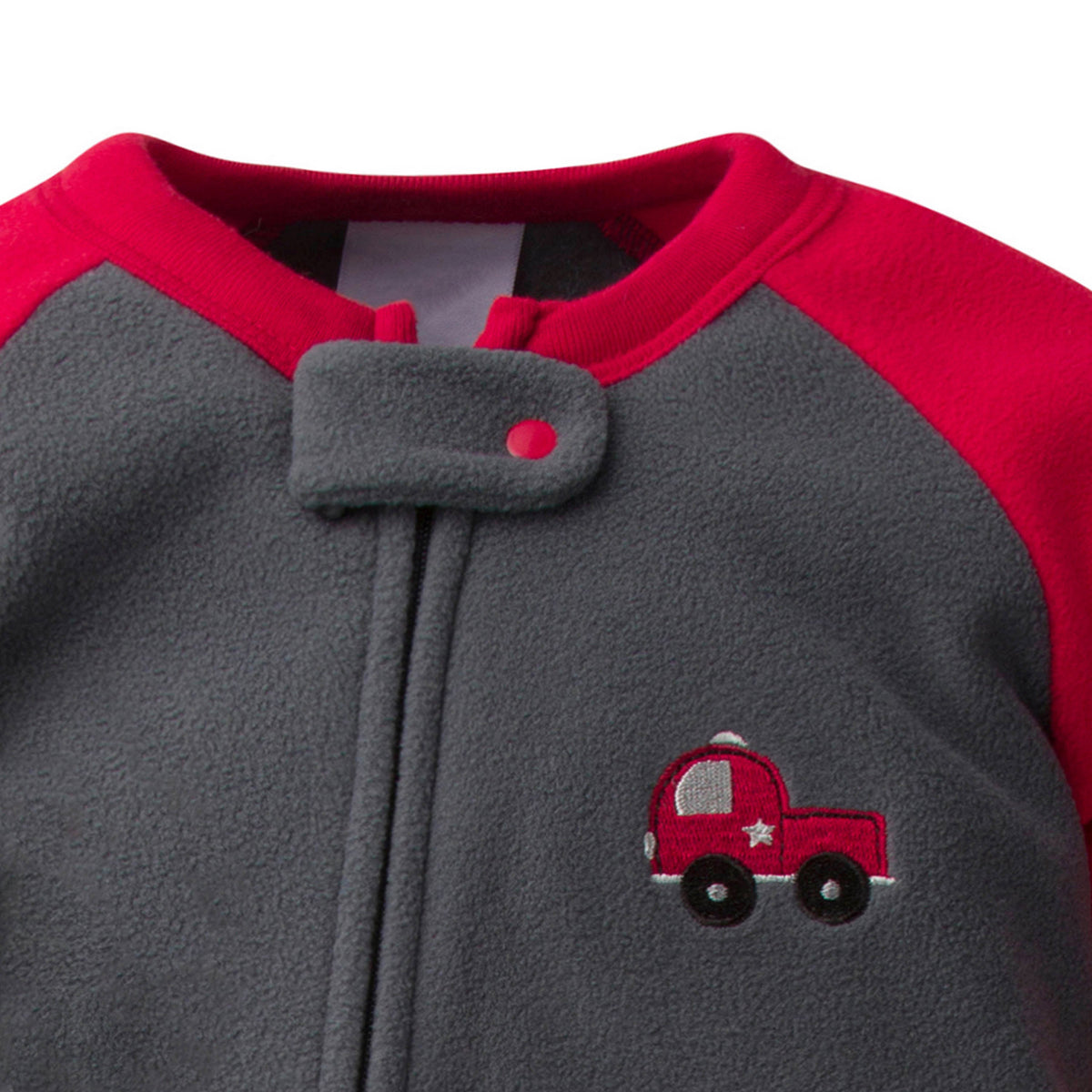 4-Pack Baby & Toddler Boys Fire Truck & Gingham Fleece Pajamas, additional view 1, view 5