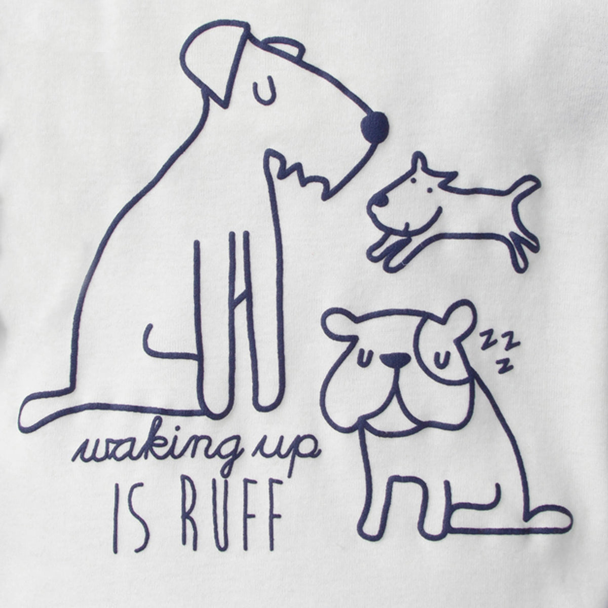 4-Piece Toddler Boys Waking Up Is Ruff Cotton PJ's, additional view 1