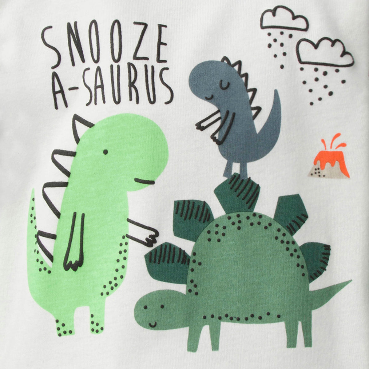 4-Piece Toddler Boys Snooze A-Saurus Cotton PJ's, additional view 1