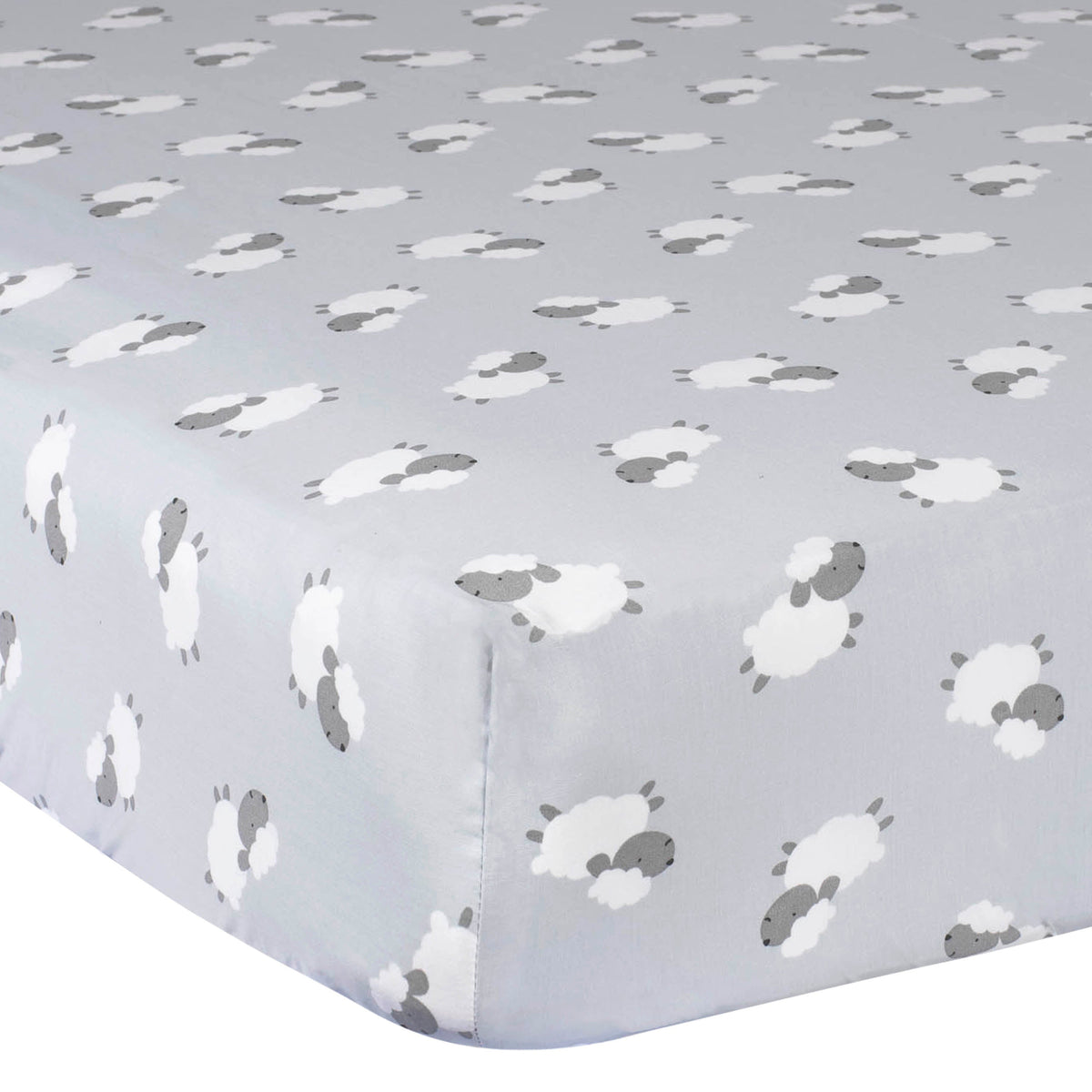 Baby Neutral Lamb Fitted Crib Sheet