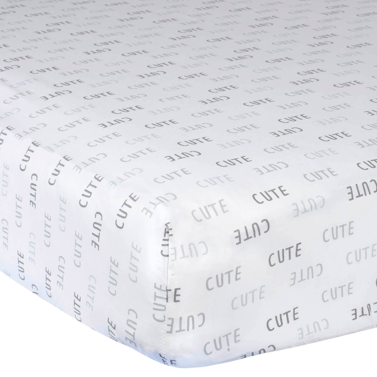 Neutral Cute Fitted Crib Sheet