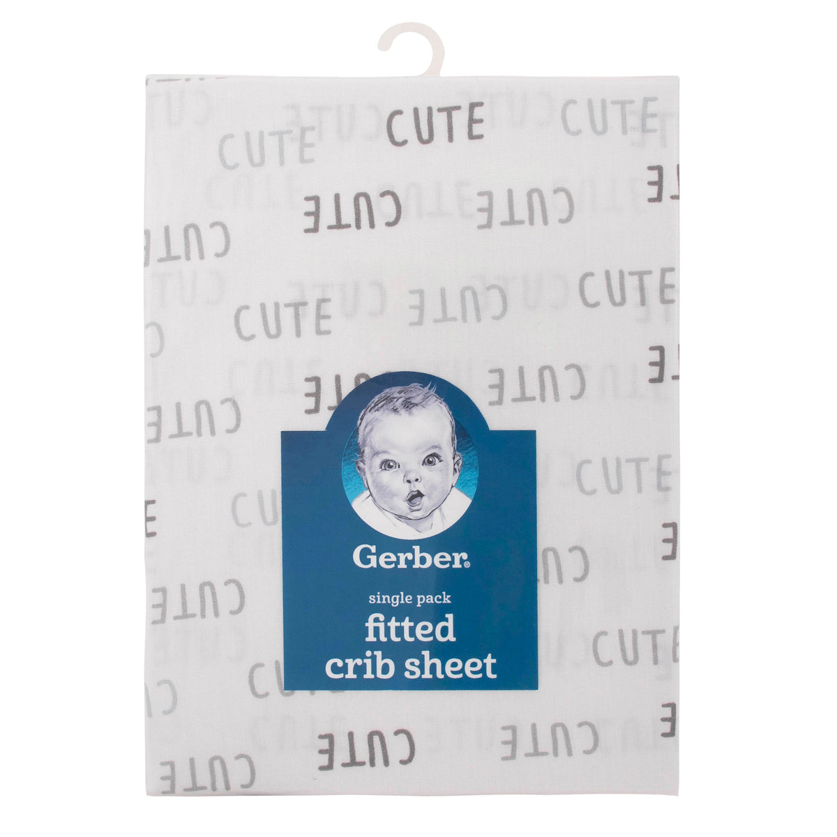 Neutral Cute Fitted Crib Sheet, additional view 1