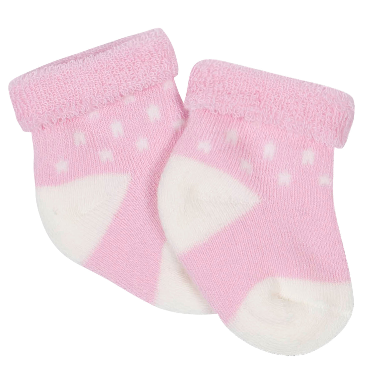 6-Pack Girls Happy Terry Bootie Socks, additional view 1