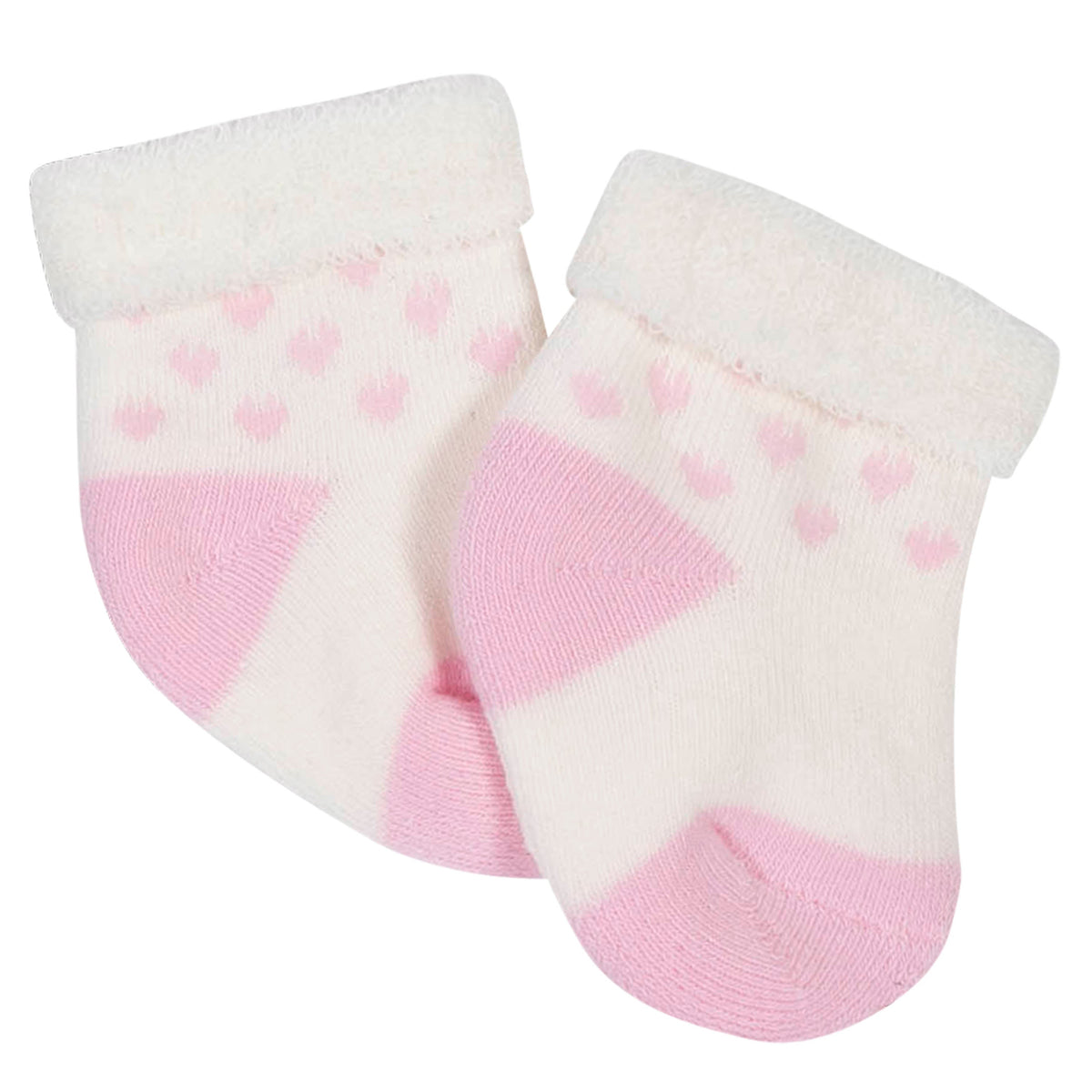 6-Pack Girls Happy Terry Bootie Socks, additional view 3