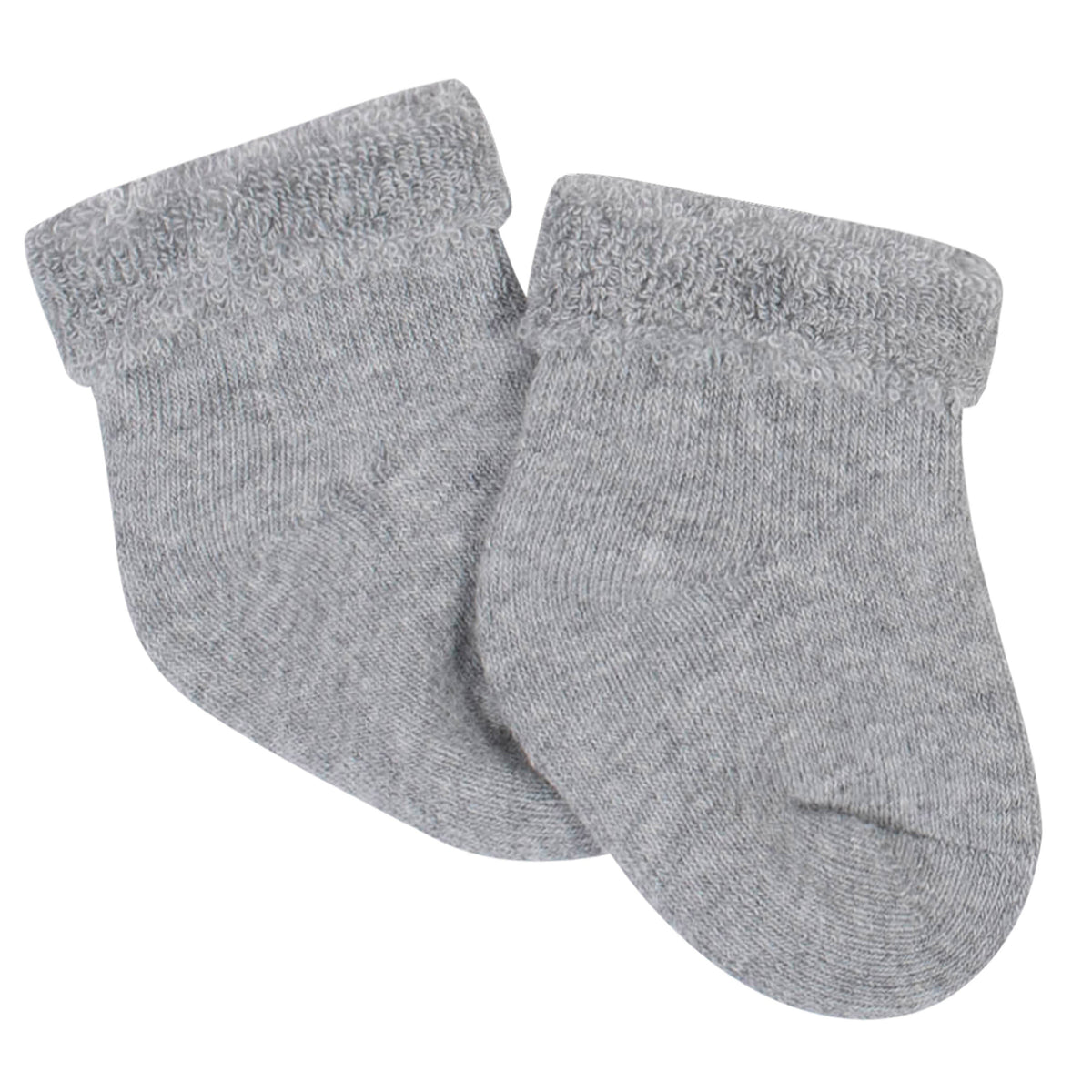 6-Pack Girls Happy Terry Bootie Socks, additional view 4