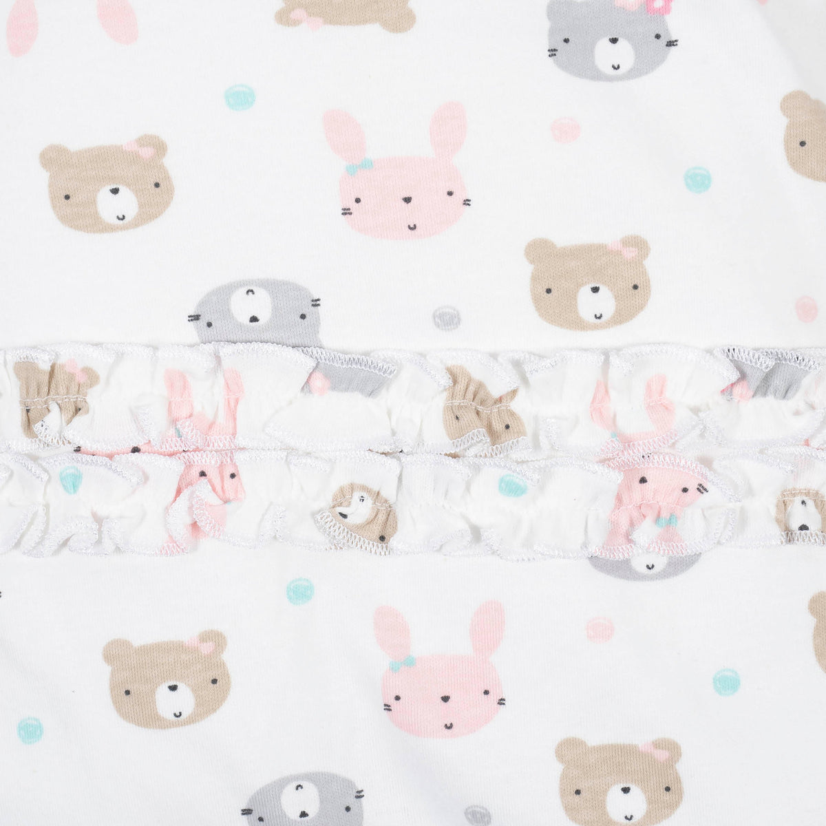 4-Piece Baby Girls Bear Take-Me-Home Set, close-up detail 3