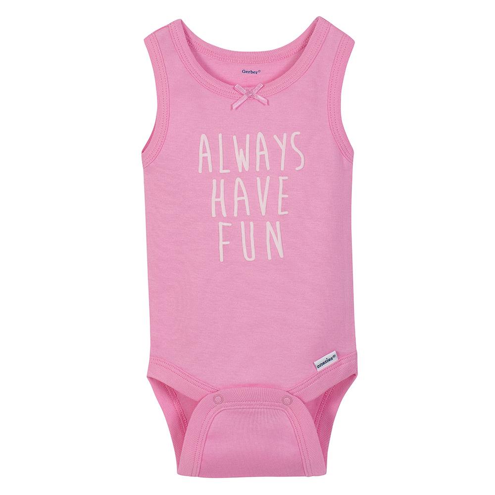 4-Pack Girls Flamingo Sleeveless Onesies Bodysuits, additional view 2