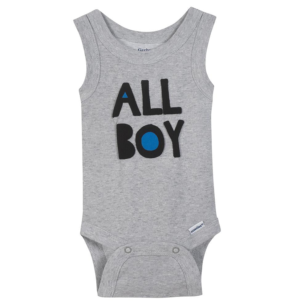 4-Pack Boys Cool Runs In My Family Sleeveless Onesies Bodysuits, additional view 2