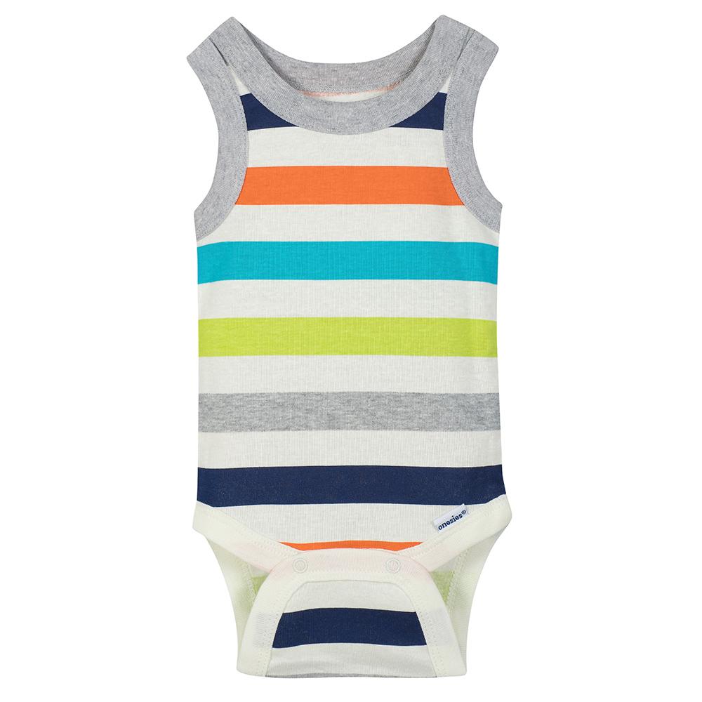 4-pack Boys Sleeveless Onesies Bodysuits, additional view 4