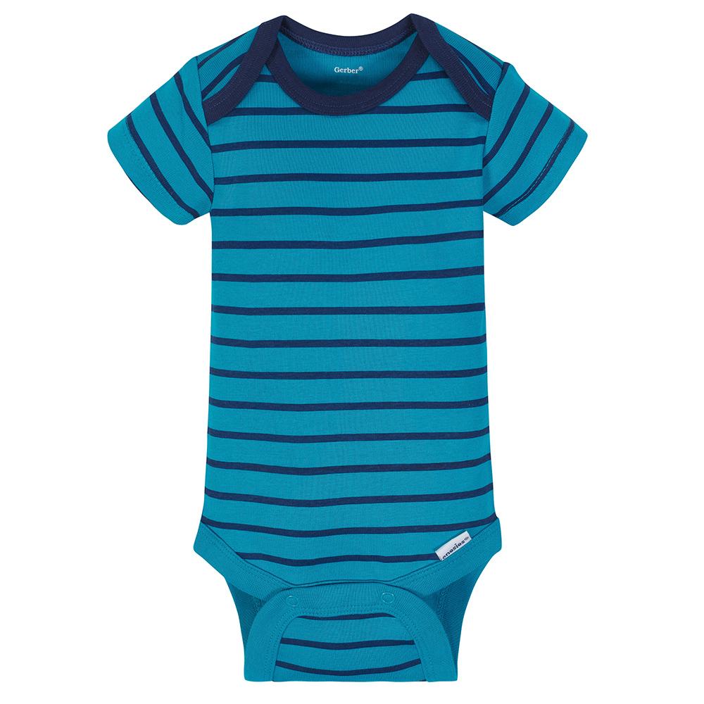 4-Pack Boys Dino Short Sleeve Onesies Bodysuits, additional view 5