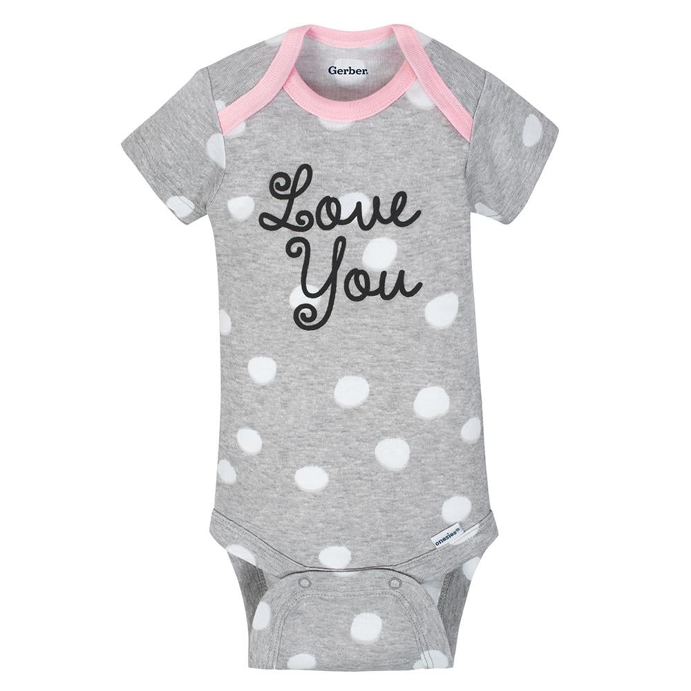 4-Pack Girl Bunny Short Sleeve Onesies Bodysuits, additional view 5