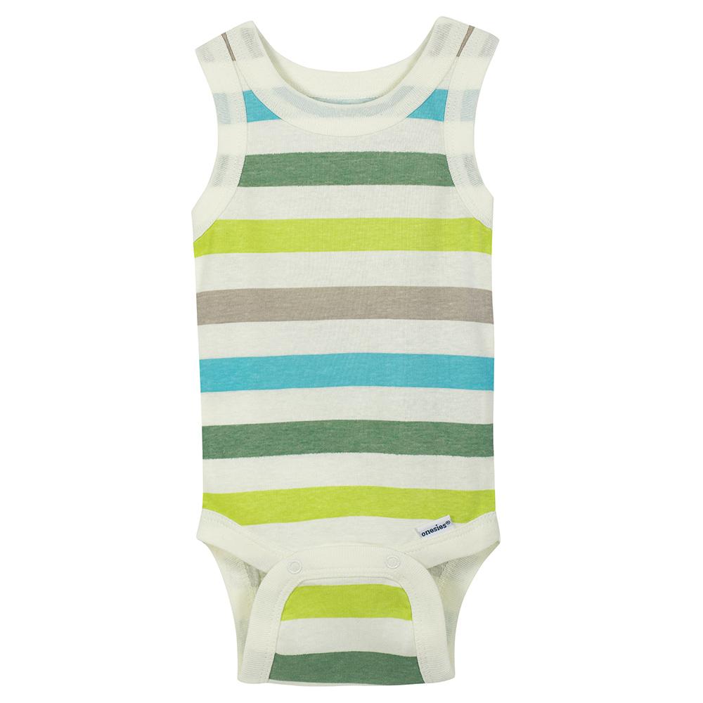4-Pack Boys Dino Sleeveless Onesies Bodysuits, additional view 4
