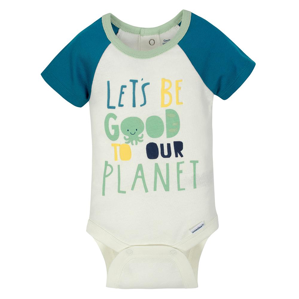 4-Pack Boys Squid Short Sleeve Onesies Bodysuits, additional view 1