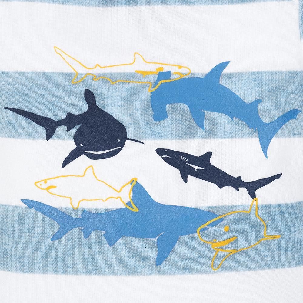 4-Pack Boys Whale Short Sleeve Onesies Bodysuits, additional view 6