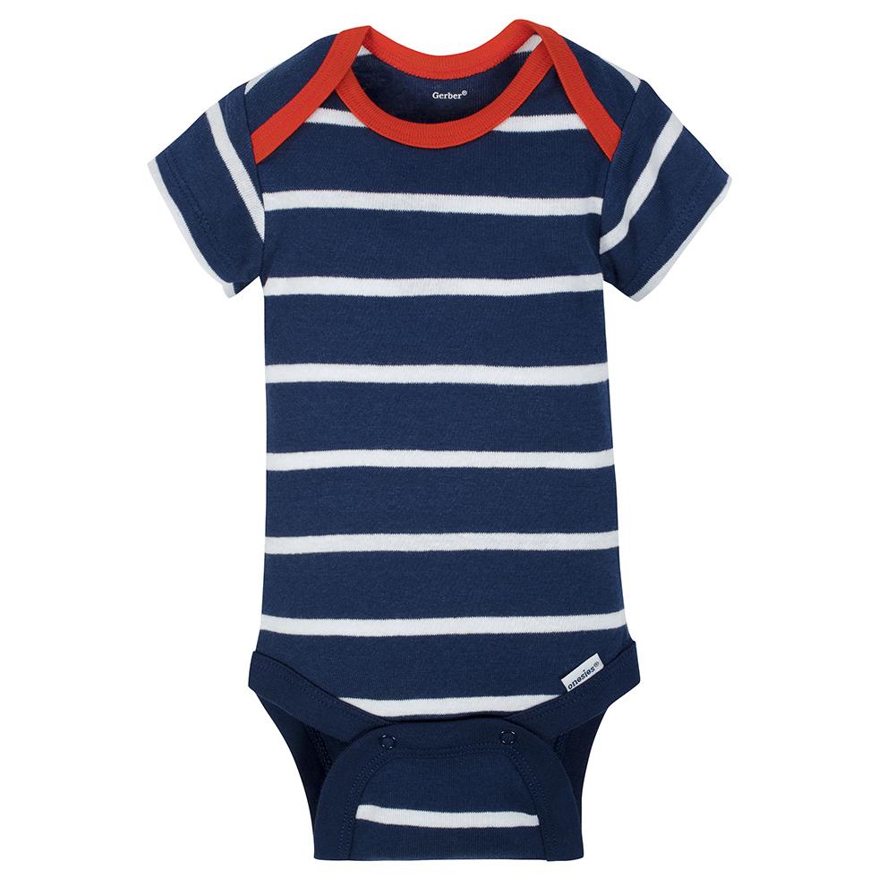 4-Pack Boys Sailing Short Sleeve Onesies Bodysuits, additional view 2