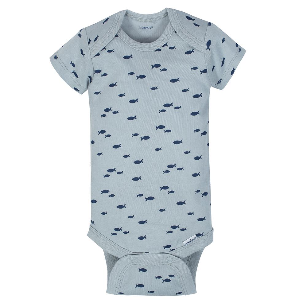 4-Pack Boys Sailing Short Sleeve Onesies Bodysuits, additional view 3