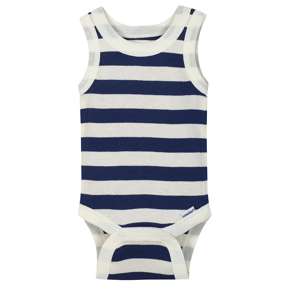 4-Pack Boys Whale Sleeveless Onesies Bodysuits, additional view 4