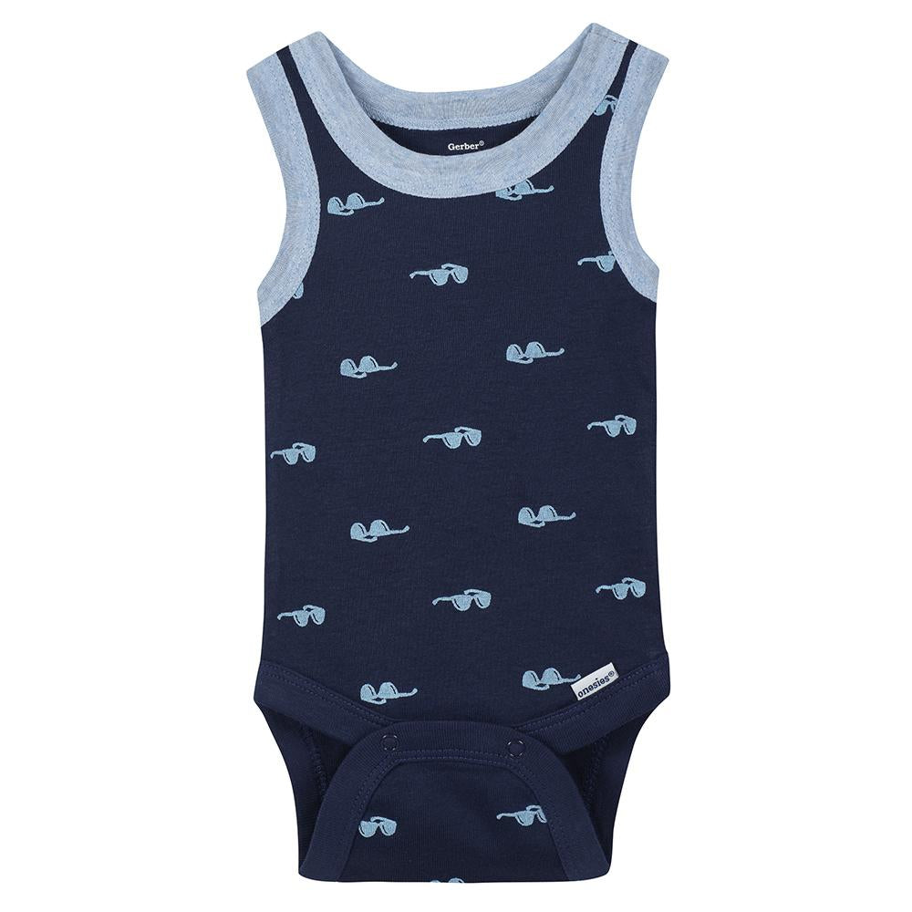 4-Pack Boys Surf Sleeveless Onesies Bodysuits, additional view 3