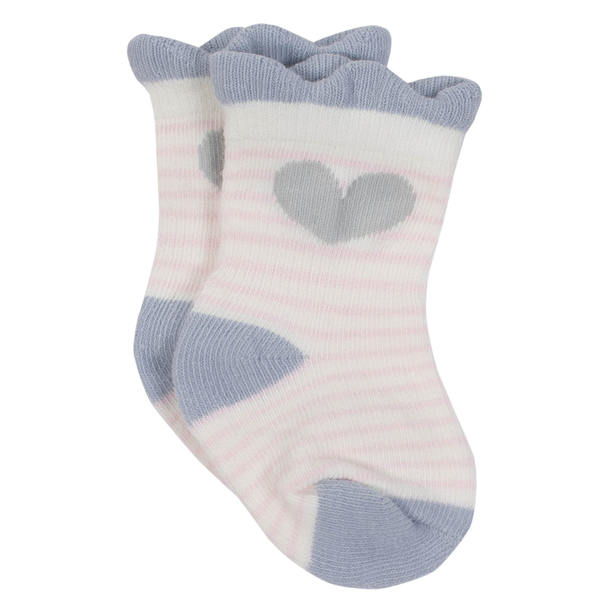 8-Pair Girls Princess Wiggle Proof Socks, additional view 2