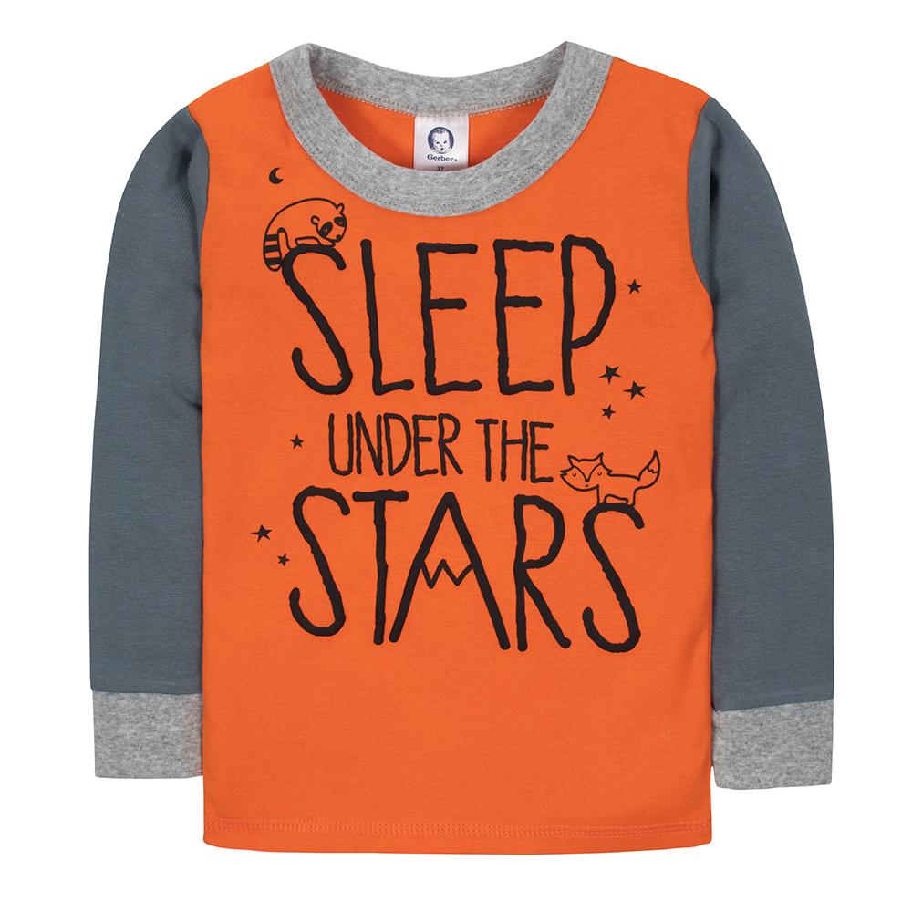 4-Piece Boys Stars Snug Fit Pajama Set, additional view 1