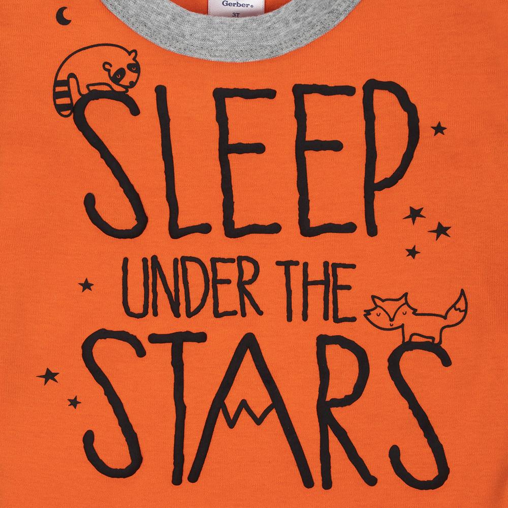 4-Piece Boys Stars Snug Fit Pajama Set, additional view 5